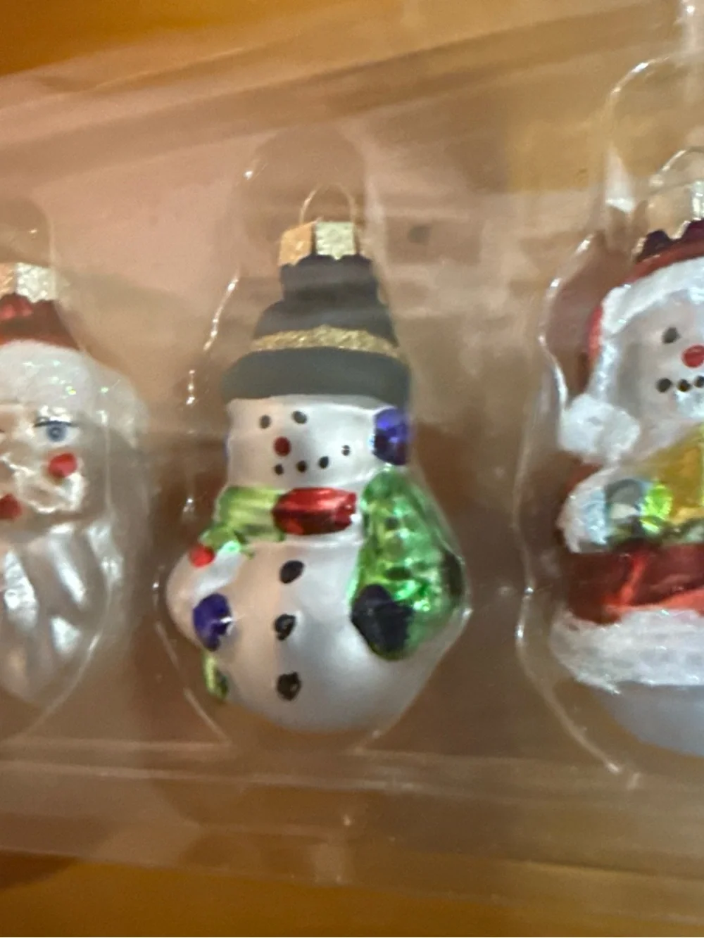 Kurt Adler Glass Holiday Ornament Set - White, Red, Green, Gold